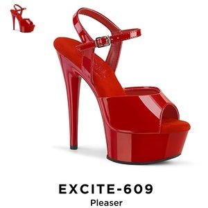 Pleaser Comfort Platforms with Ankle Strap